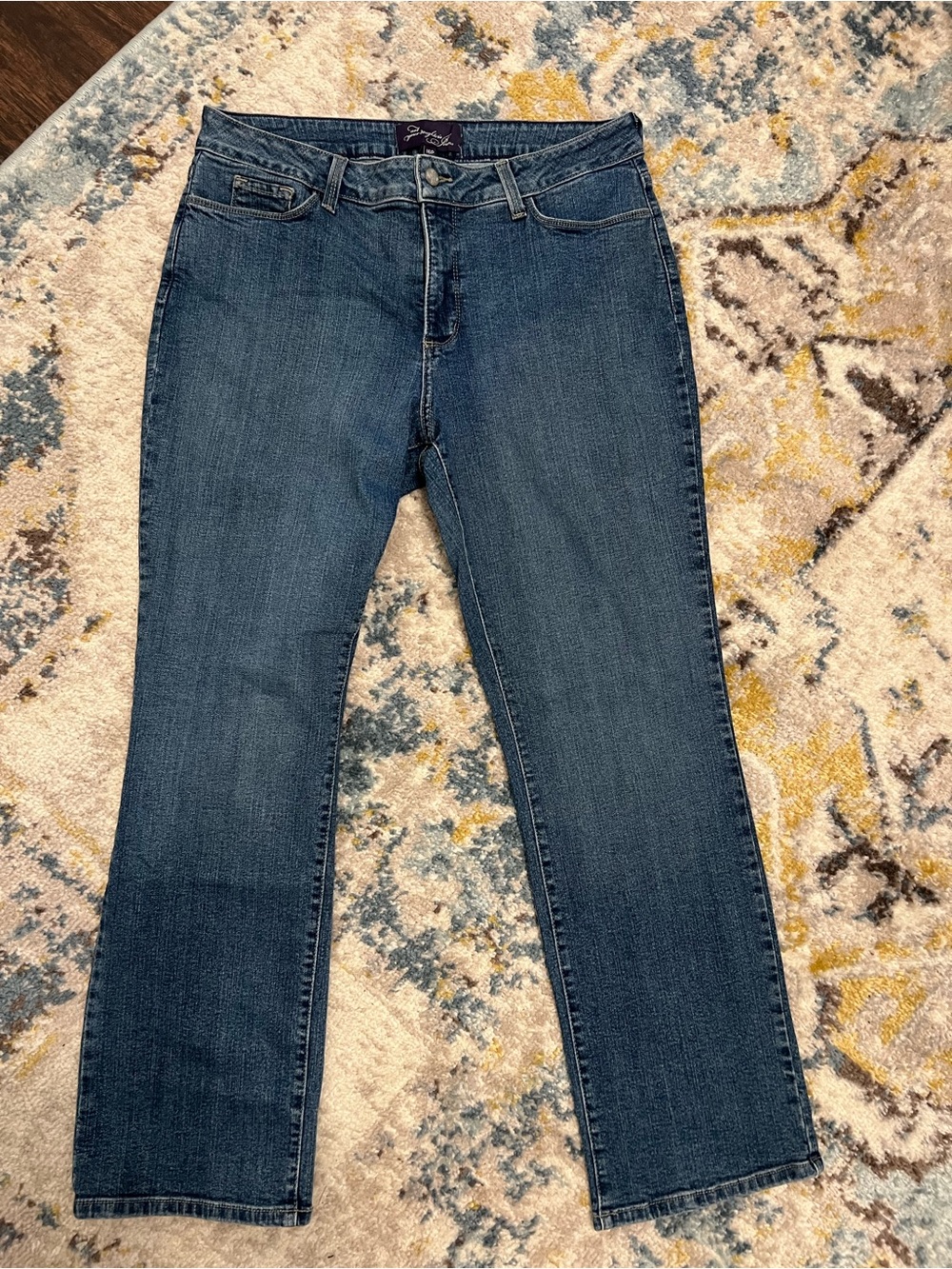 NWT Woman's NYDJ Jeans Marilyn Straight Cooper Size 16P